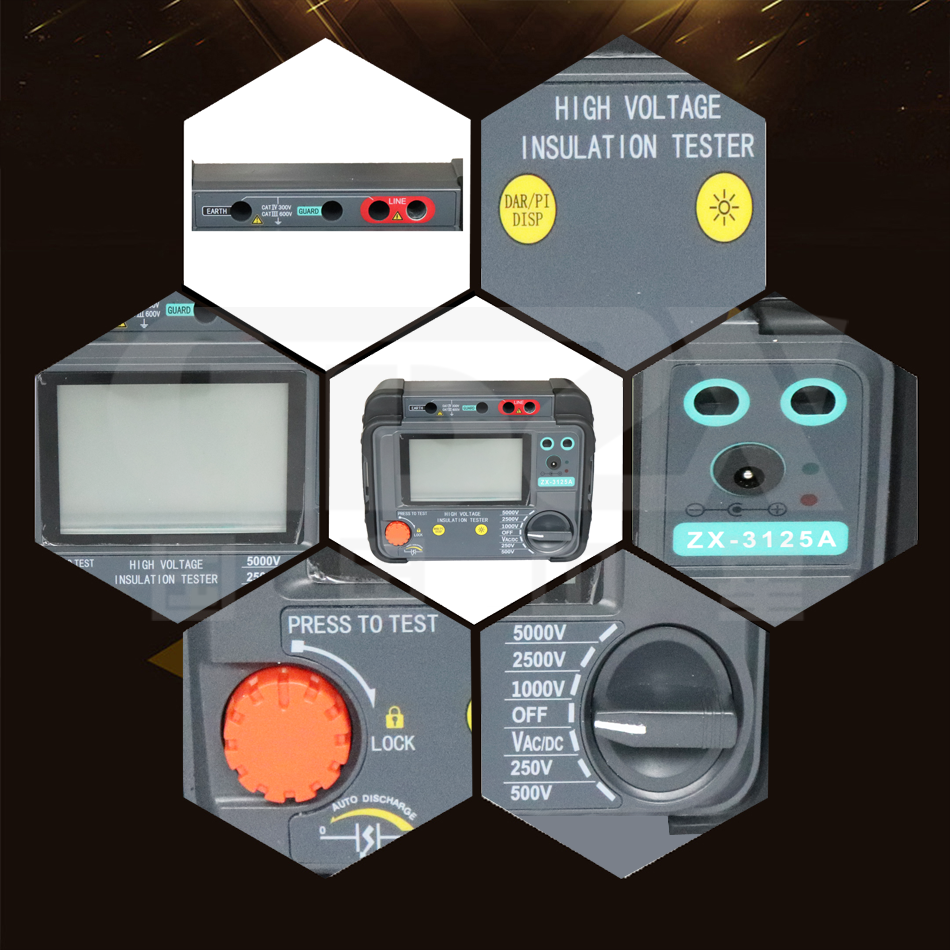 ZX-3125B絕緣電阻測試儀細節圖 ZX-3125B絕緣電阻測試儀細節圖